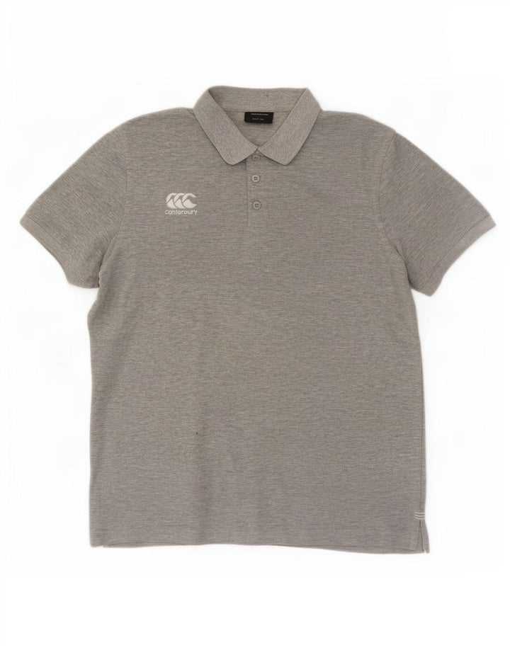 Canterbury Herren-Poloshirt, groß, Grau