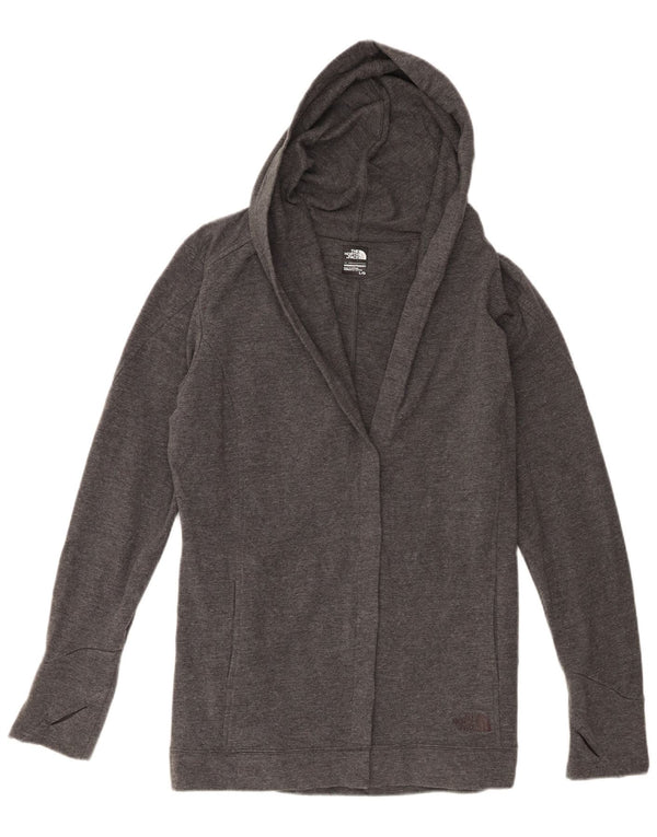 The North Face Damen-Cardigan mit Kapuze, offen, UK 16, Größe L, Grau, Baumwolle