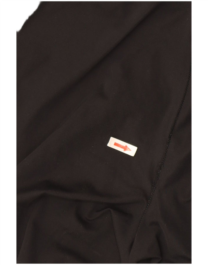 Adidas Damen Graphic Leggings UK 14 Large Schwarz Polyester