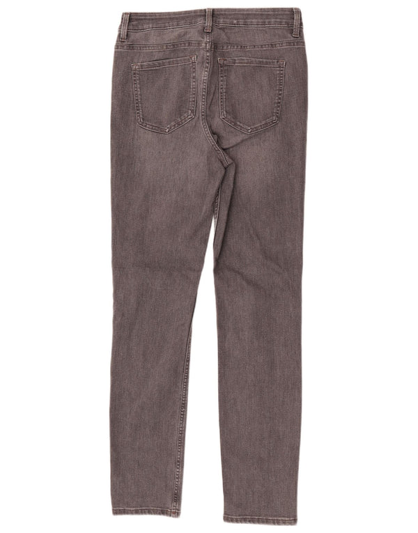 Marks & Spencer Damen The Lily Slim Jeans UK 12 Medium W32 L30 Grau Baumwolle