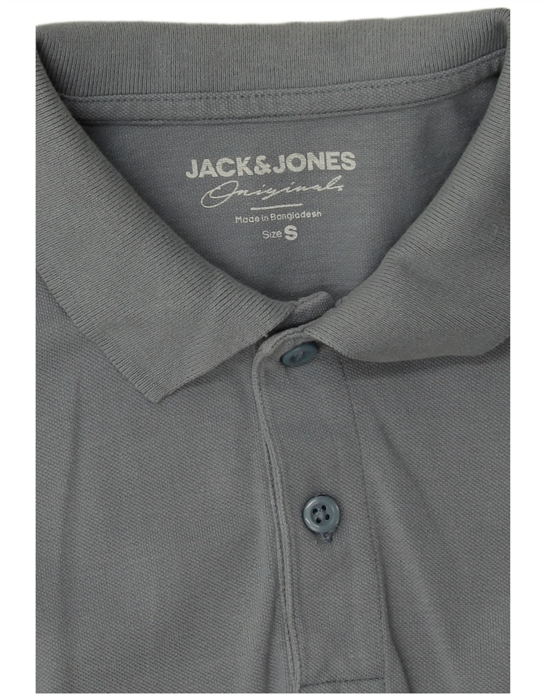 Jack & Jones Herren-Poloshirt, klein, aus blauer Baumwolle