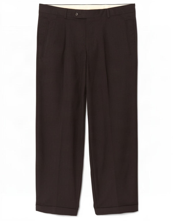 Hugo Boss Herren-Anzughose mit Pegged-Anzug, W34, L30, schwarze Wolle