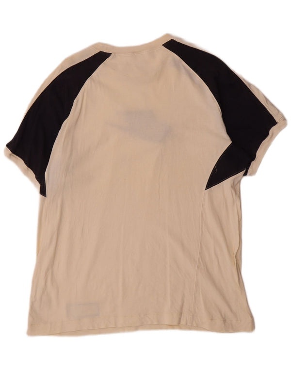Nike Mens Graphic T-Shirt Top UK 42/44 Large White Colourblock Cotton