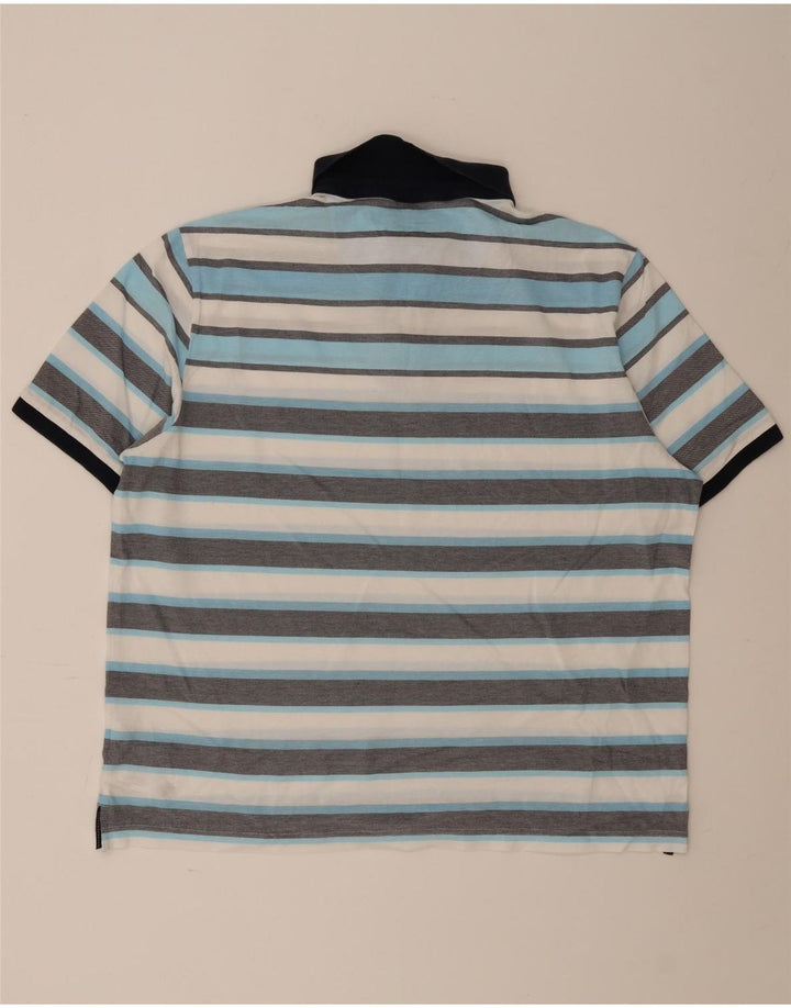 Marks & Spencer Herren Blue Harbor Poloshirt 2XL Mehrfarbig gestreift