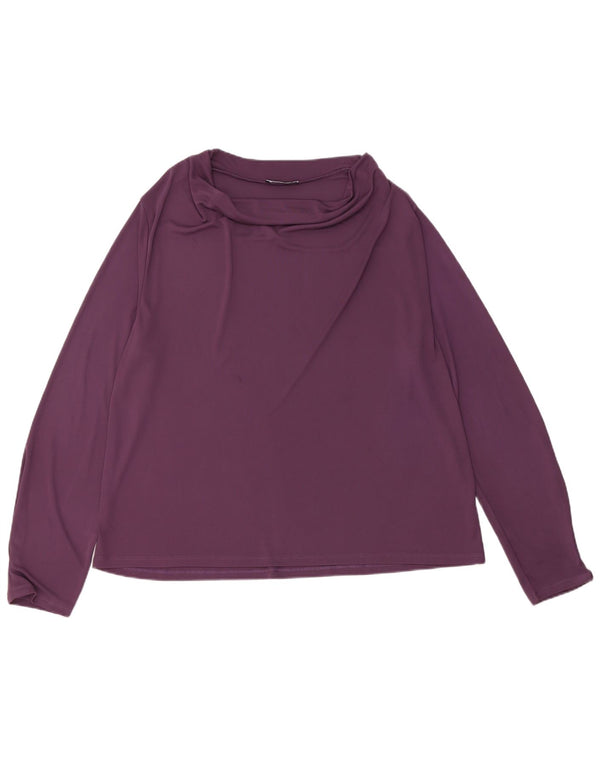 Zara Damen Regular Top Langarm UK 18 XL Lila