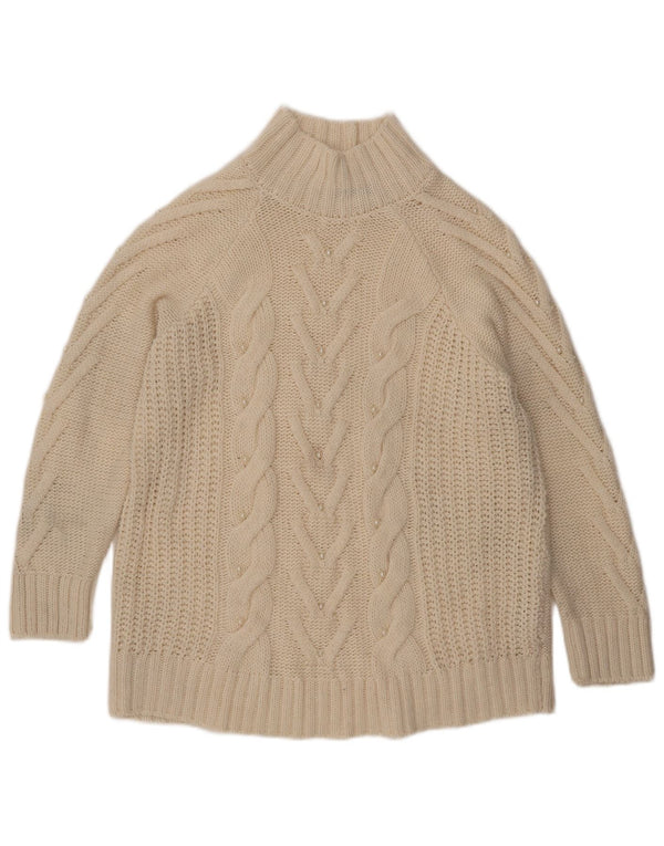 Marks & Spencer Damen-Pullover mit Rollkragen, Gr. 40, Gr. Off White