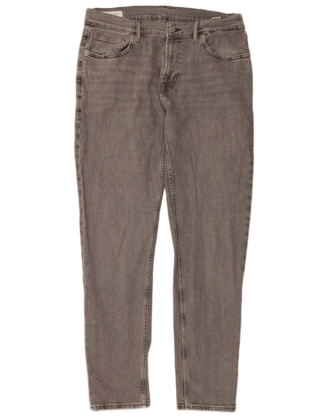 Zara Herren Slim Jeans EU 44 Large W34 L31 Graue Baumwolle