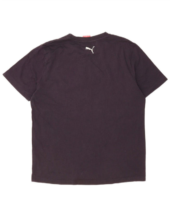Puma Herren T-Shirt mit Grafik, mittelgroß, Marineblau