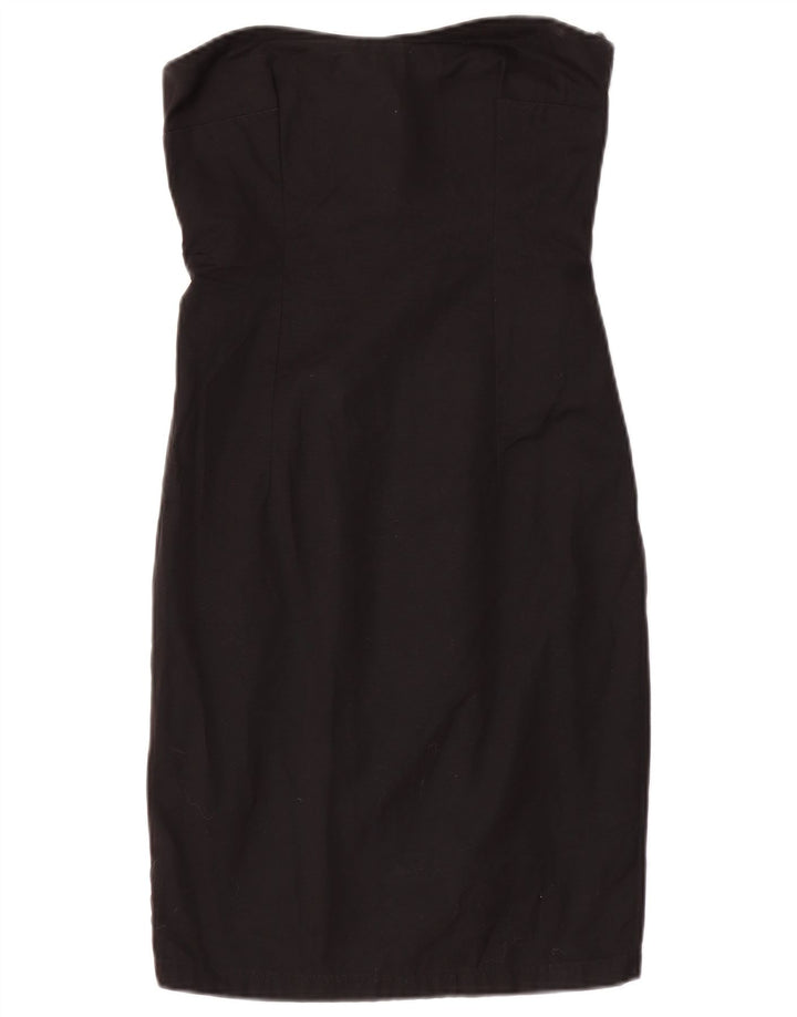 Massimo Rebecchi Damen Trägerloses Kleid UK 8 Small Schwarz