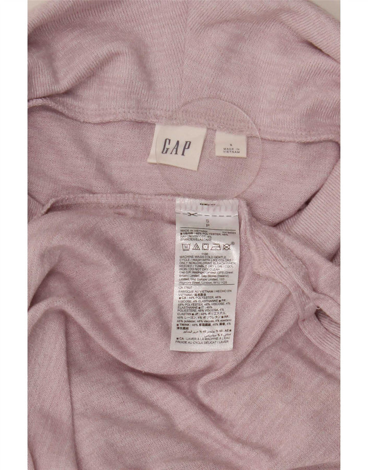 Gap Damen-Oberteil in Übergröße, langärmlig, Gr. 10, Größe S, rosa, gesprenkeltes Polyester
