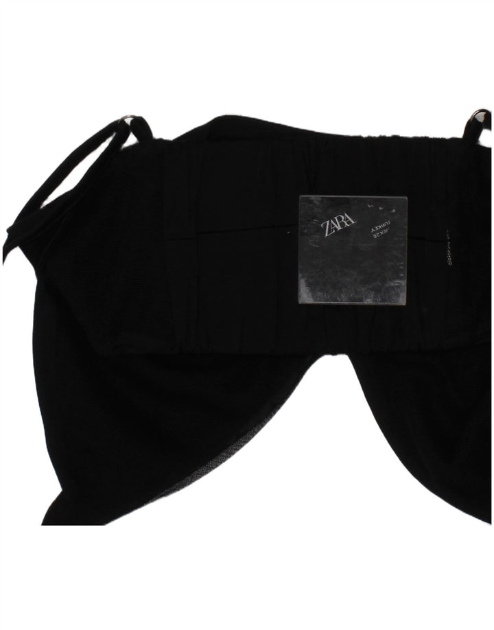 Zara Damen BH Crop Top Small Schwarz