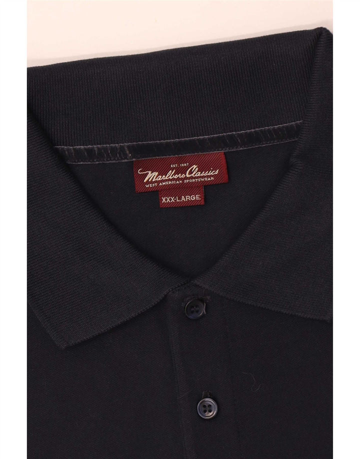 Marlboro Classics Herren Poloshirt 3XL Marineblau Baumwolle