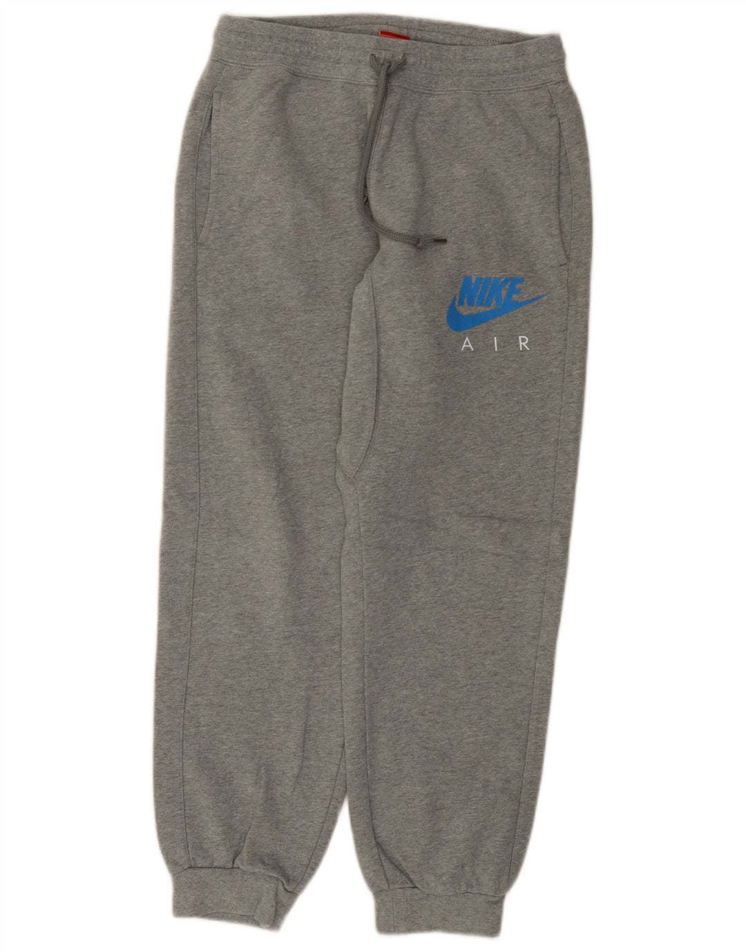 NIKE Damen-Trainingshose mit Grafik, Jogginghose, UK 14, mittelgraue Baumwolle