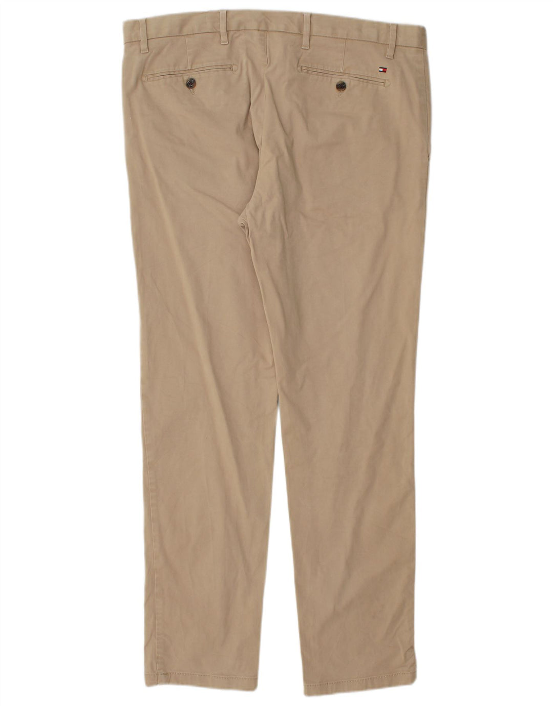 TOMMY HILFIGER Herren Slim Chinohose W36 L32 Beige Baumwolle