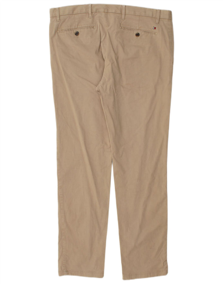 TOMMY HILFIGER Herren Slim Chinohose W36 L32 Beige Baumwolle