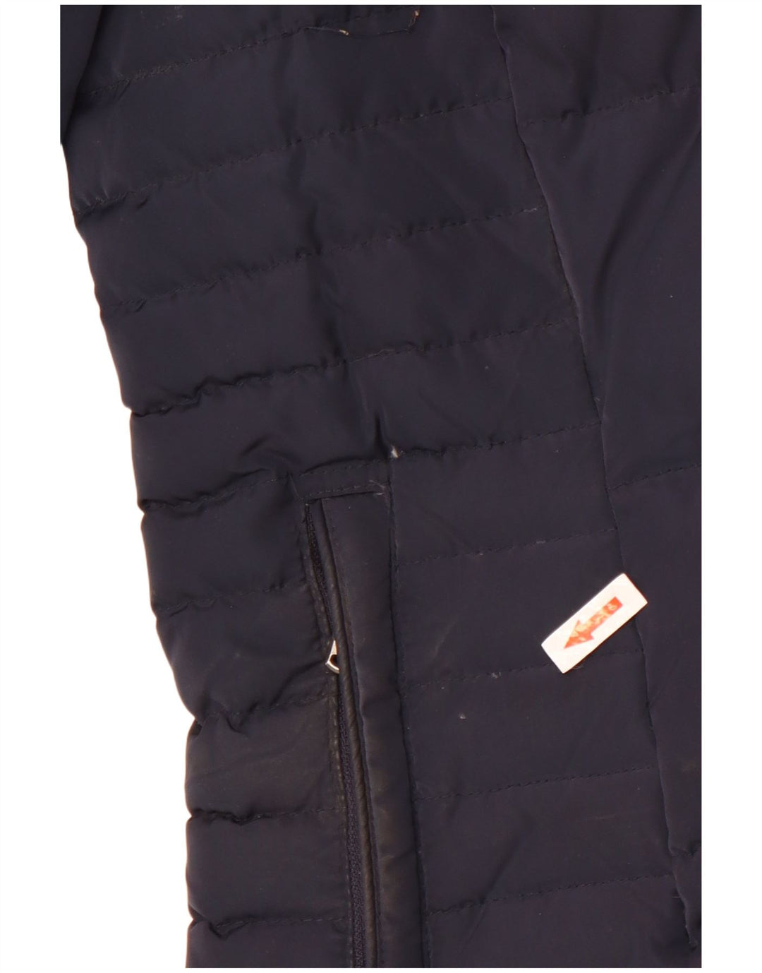 Crew Clothing Wattierte Damenjacke mit Kapuze, UK 16, Größe L, Marineblau, Polyester