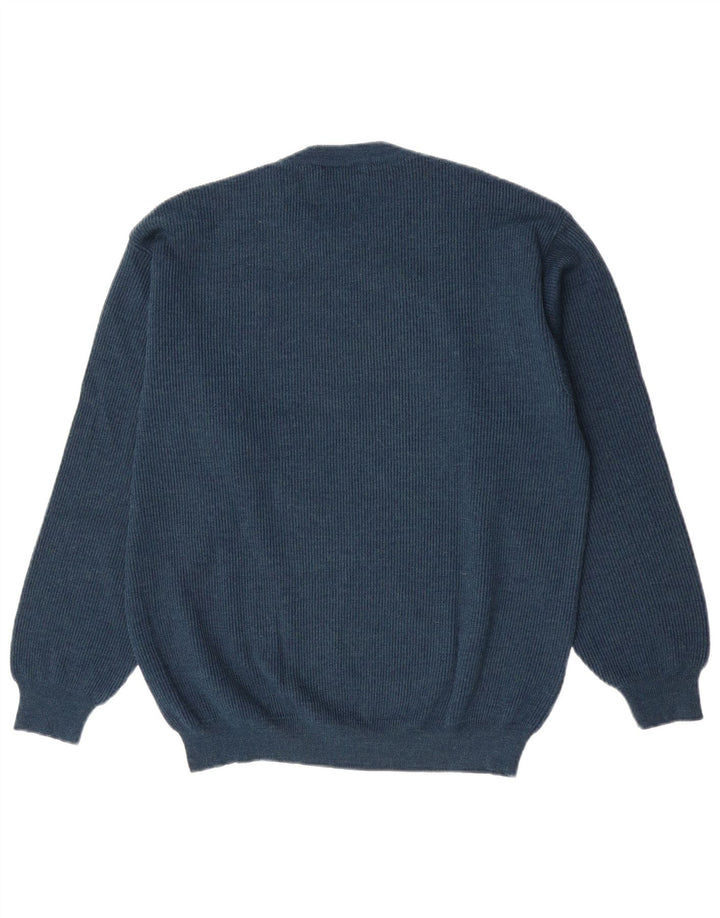 Il Granchio Herren-Pullover mit Rundhalsausschnitt, Größe L, Marineblau