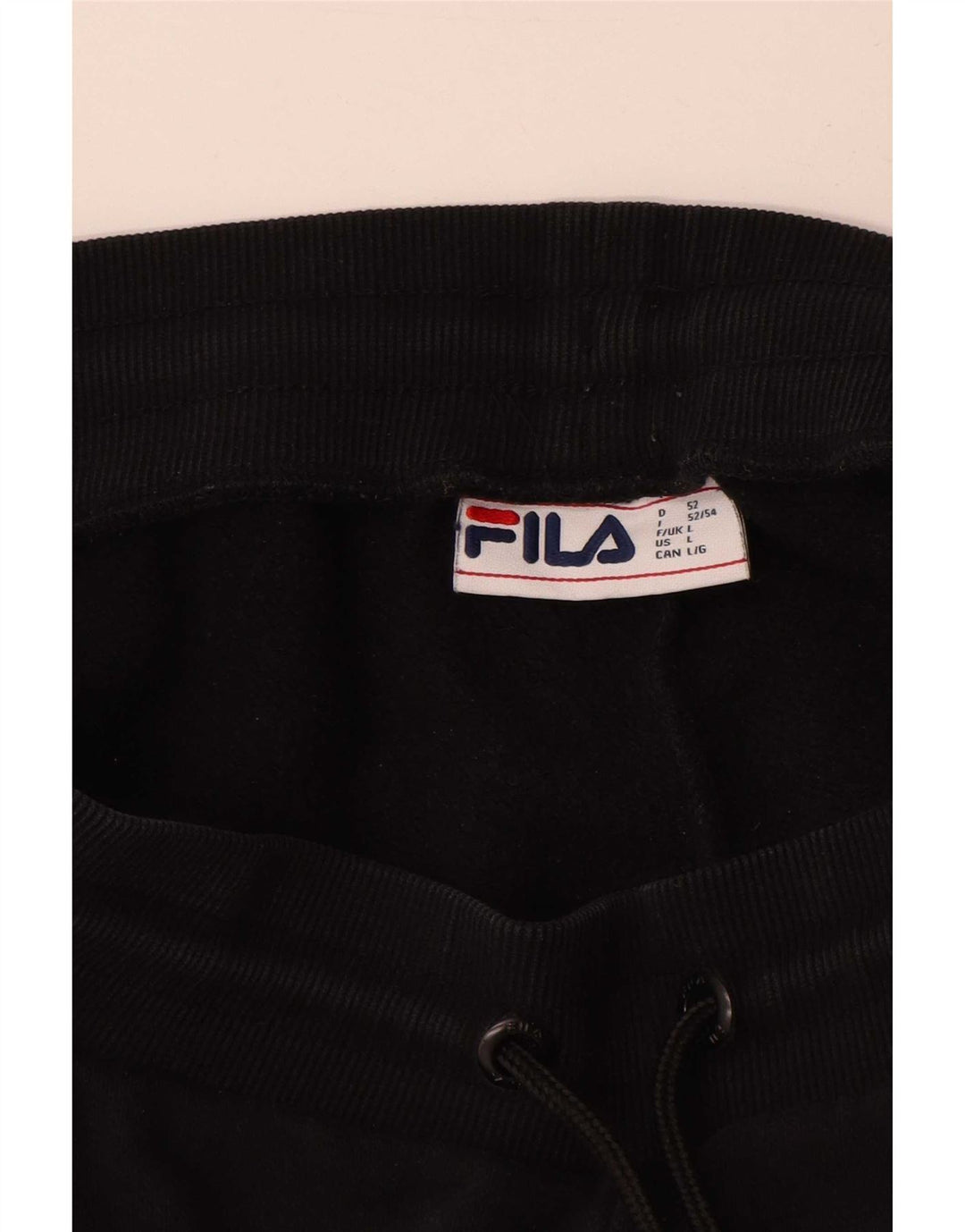 Fila Herren-Trainingshose, Jogginghose, groß, Schwarz, Farbblock