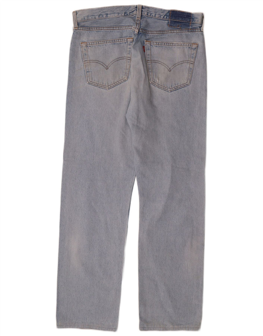 LEVI'S Herren Straight Jeans W34 L29 Blaue Baumwolle