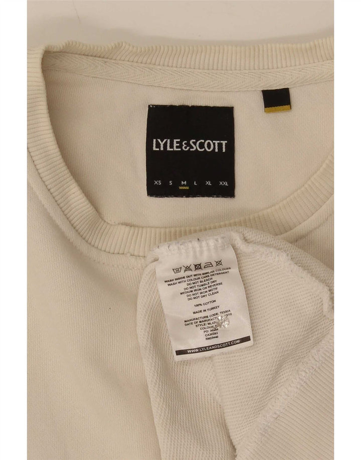 Lyle & Scott Herren-Sweatshirt-Pullover aus mittelgrauer Baumwolle