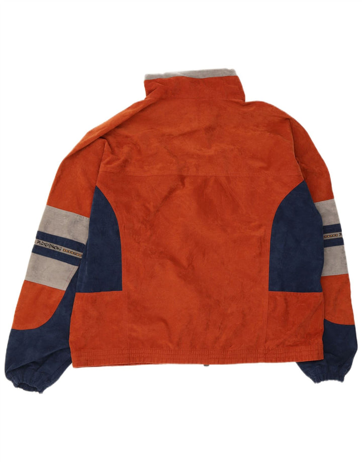 Great Escapes Herren-Trainingsanzug-Oberteil, Jacke, XL, Orange, Farbblock