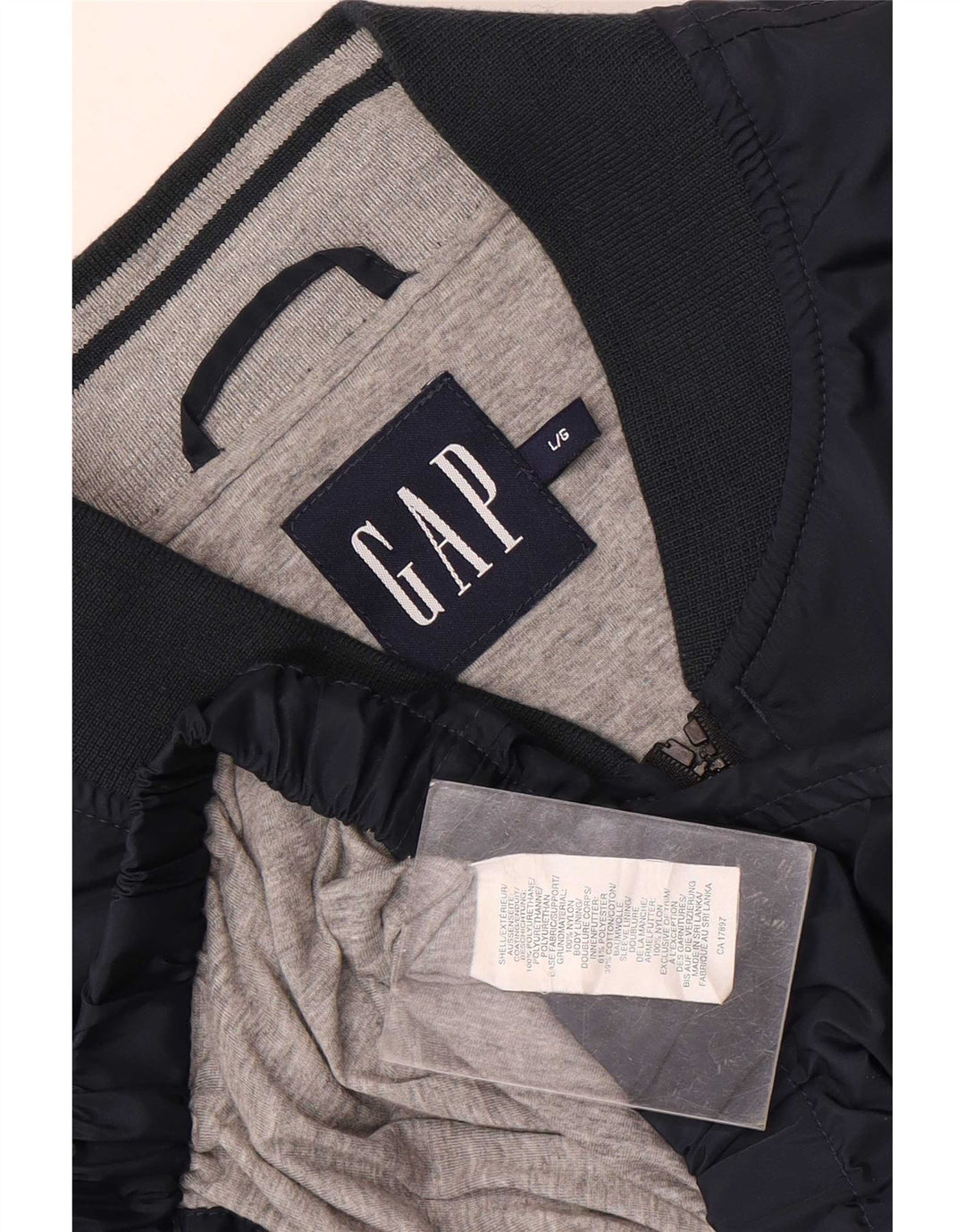 Gap Herren Bomberjacke UK 40 Large Marineblau Polyester