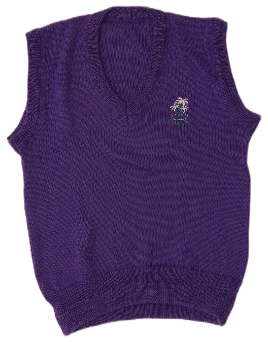 Vintage Herren Weste Tank Top Medium Lila