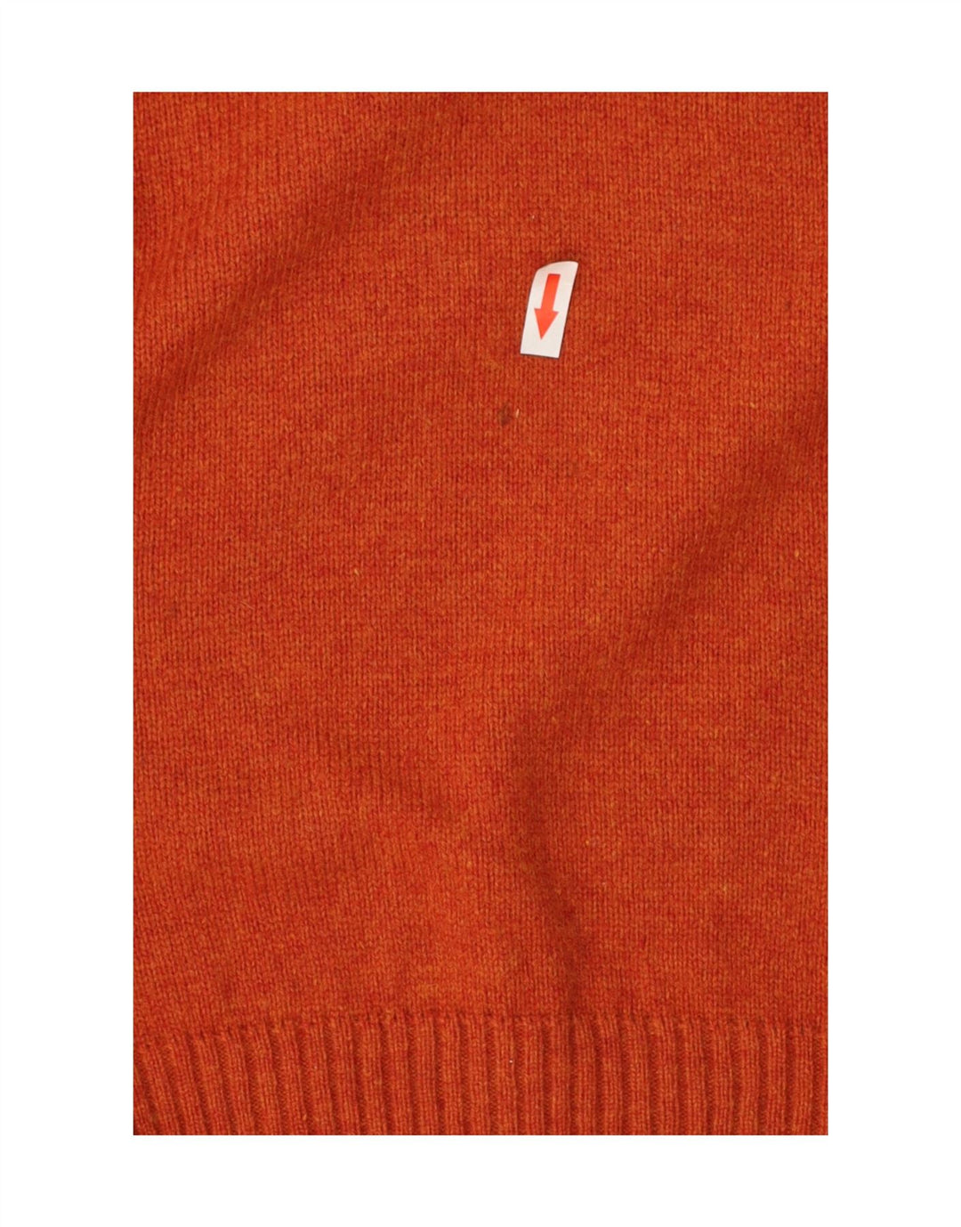 Bugatti Herren-Pullover mit V-Ausschnitt, XL, orangefarbene Lammwolle