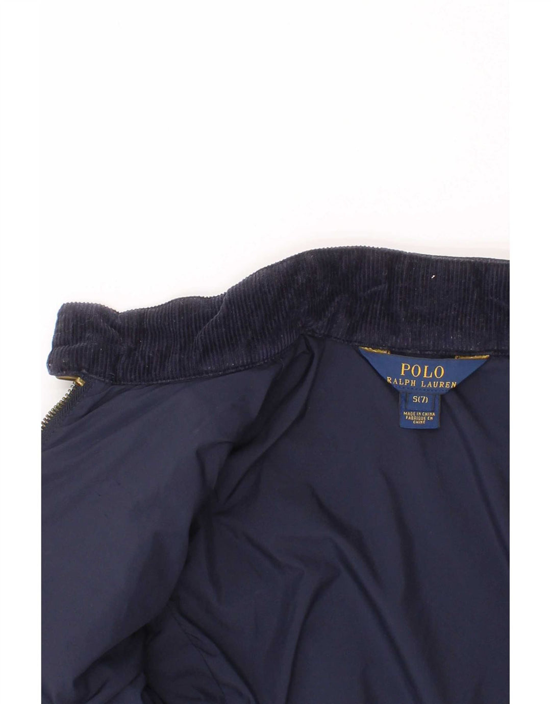 Polo Ralph Lauren Steppjacke für Mädchen, 6–7 Jahre, Größe S, Marineblau, Polyester