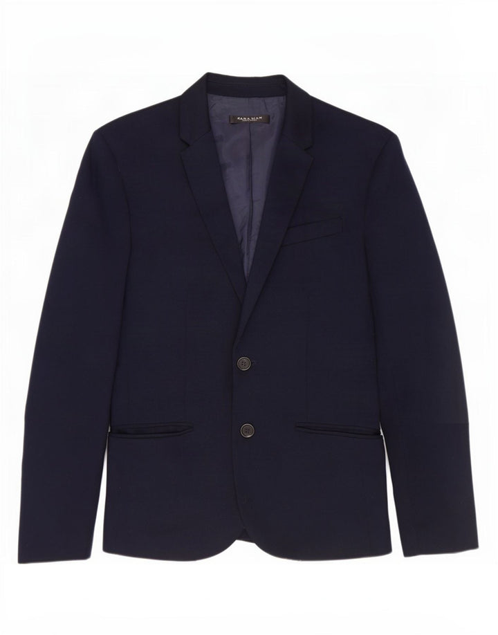 Zara Herren-Blazer mit 2 Knöpfen, Gr. 36, Marineblau