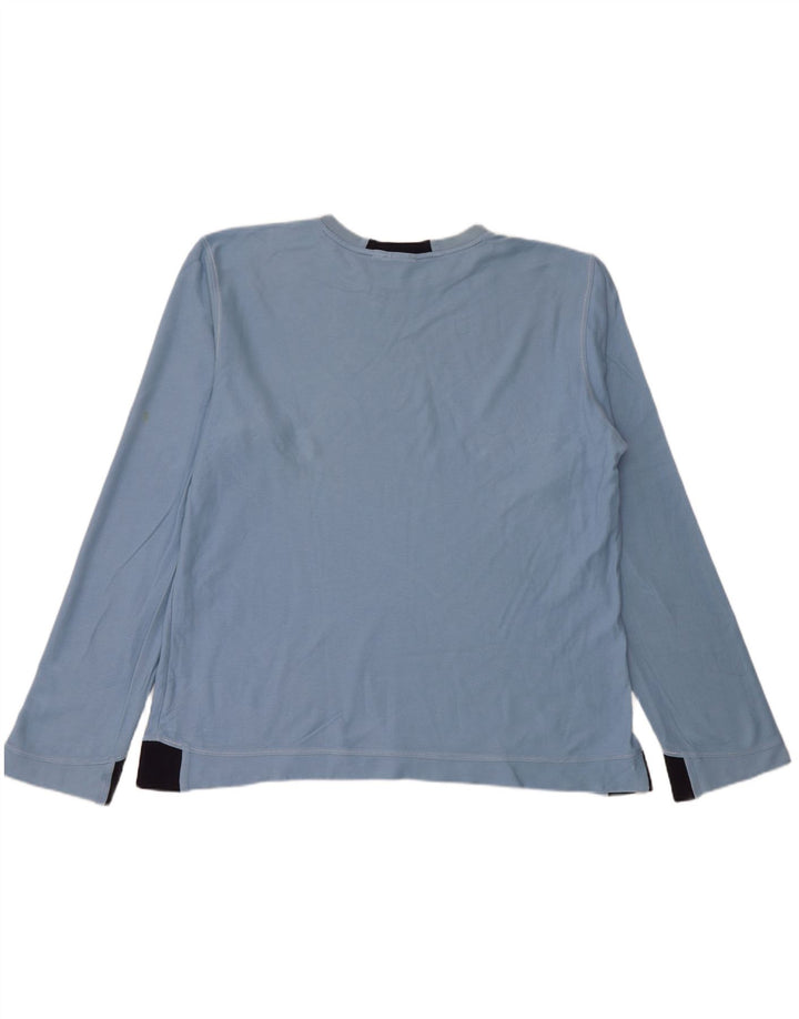 PUMA Herren Graphic Top Langarm XL Blau Baumwolle