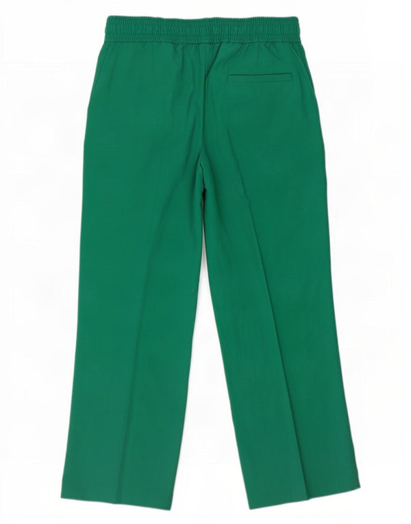 Marks & Spencer Damen-Chinohose mit weitem Bein, UK 12, M, W30, L29, Grün