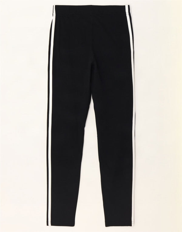 Adidas Mädchen-Leggings, 13–14 Jahre, schwarze Baumwolle