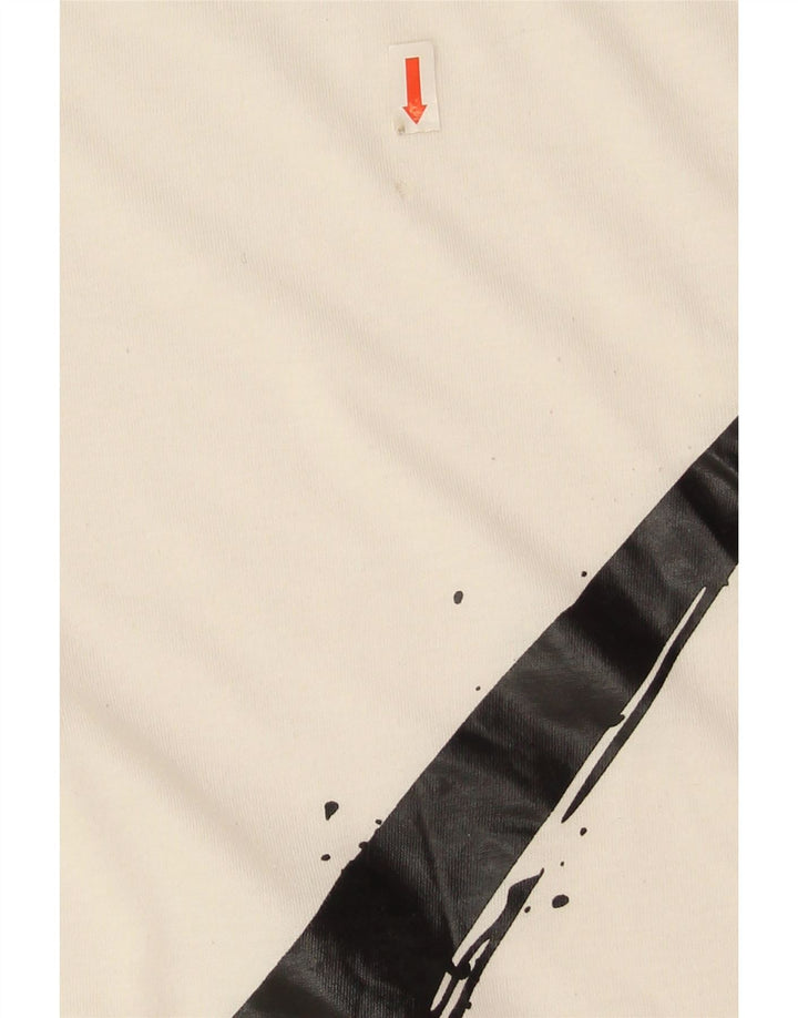 Nike Damen-T-Shirt mit Grafik, UK 14, Mittelweiß, Polyester