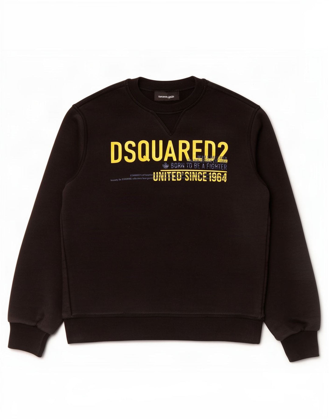 Dsquared2 Jungen-Sweatshirt mit Grafik, 9–10 Jahre, schwarze Baumwolle