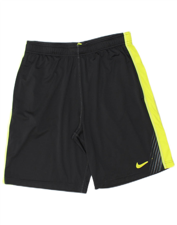Nike Herren-Sportshorts, Größe S, Schwarz, Colourblock-Polyester