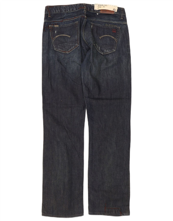 G-Star Damen Straight Jeans W29 L29 Marineblaue Baumwolle