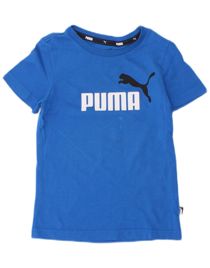 Puma Jungen Grafik T-Shirt Top 3-4 Jahre Blau