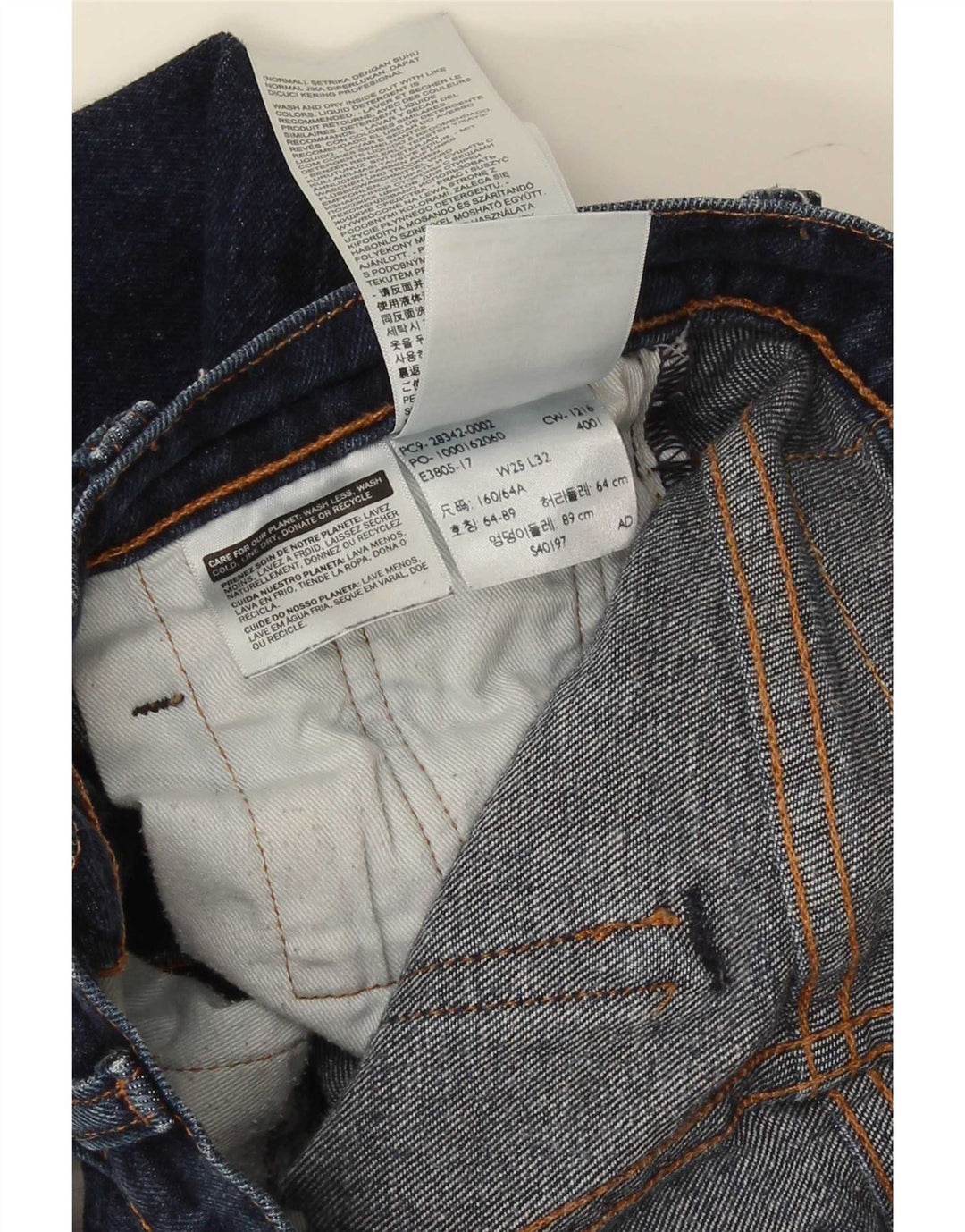 Levi's Damen Skinny Jeans W25 L32 Blaue Baumwolle