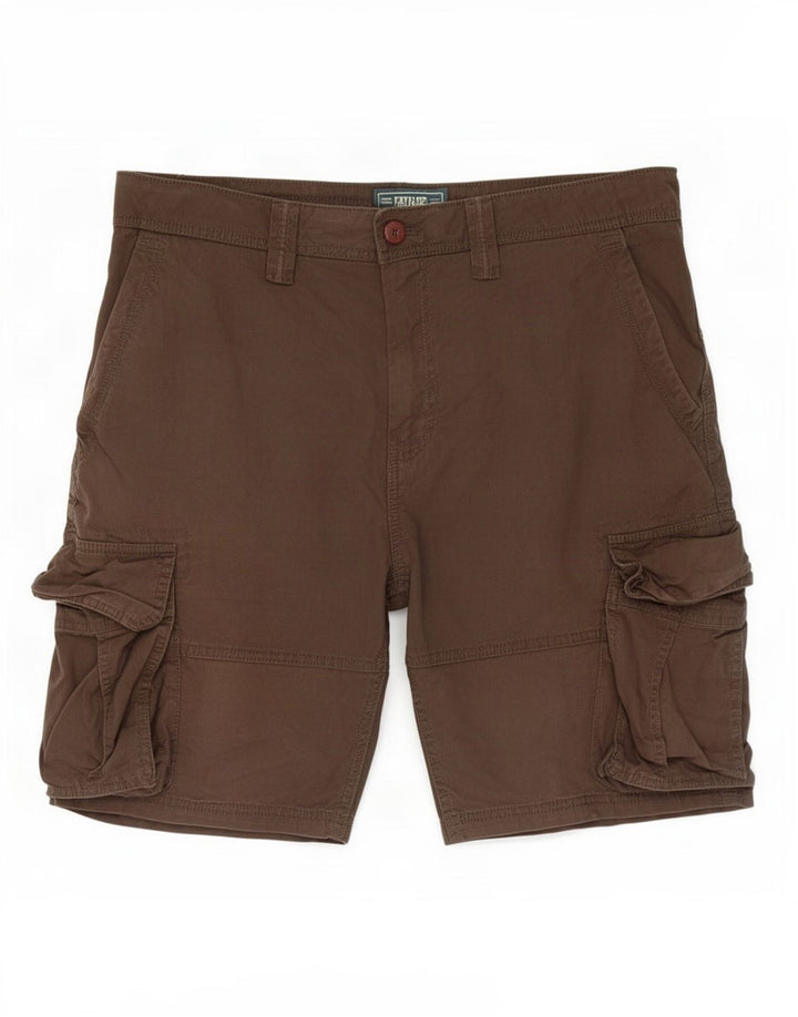 Fat Face Herren Cargoshorts XL W40 Braune Baumwolle