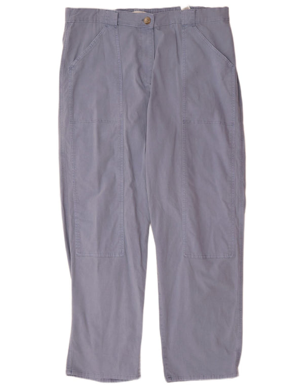 Marks & Spencer Damen Gerade Freizeithose UK 20 2XL W40 L31 Blau