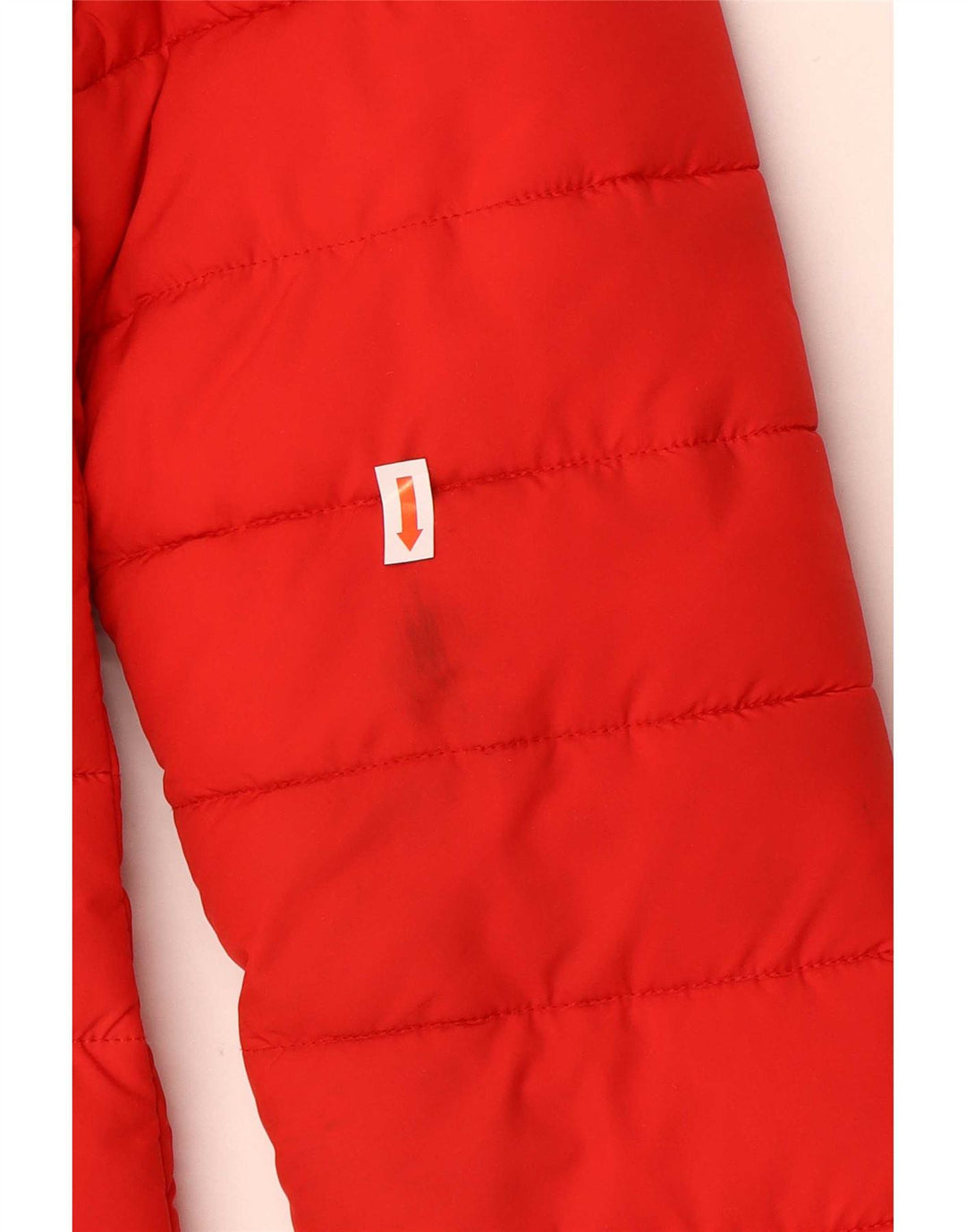 Superdry Wattierter Mantel mit Kapuze für Damen, UK 8, Größe S, Rot, Polyester