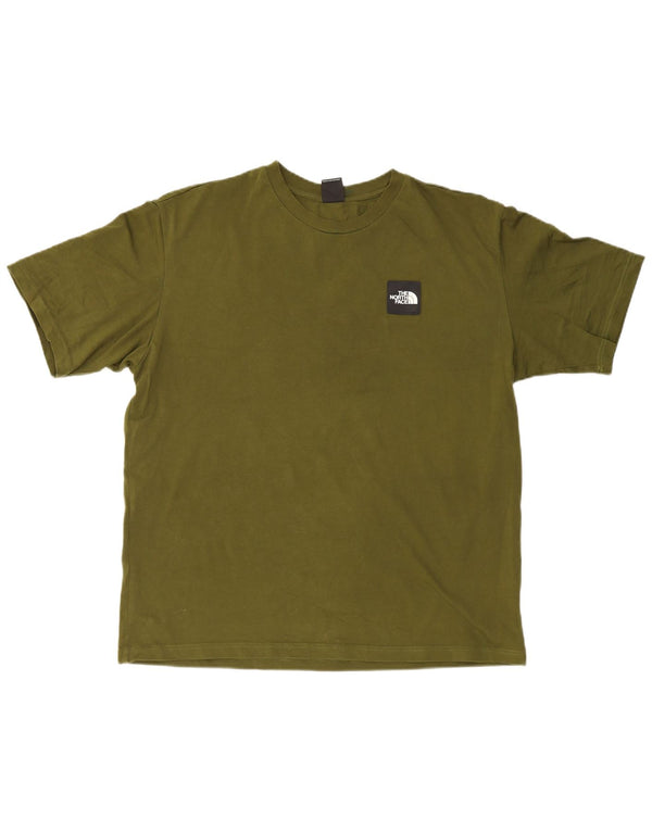 The North Face Herren T-Shirt Top Large Grün Baumwolle