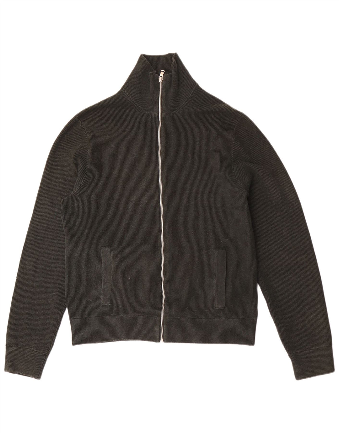 Marks & Spencer Herren-Strickjacke, groß, grün, Polyester