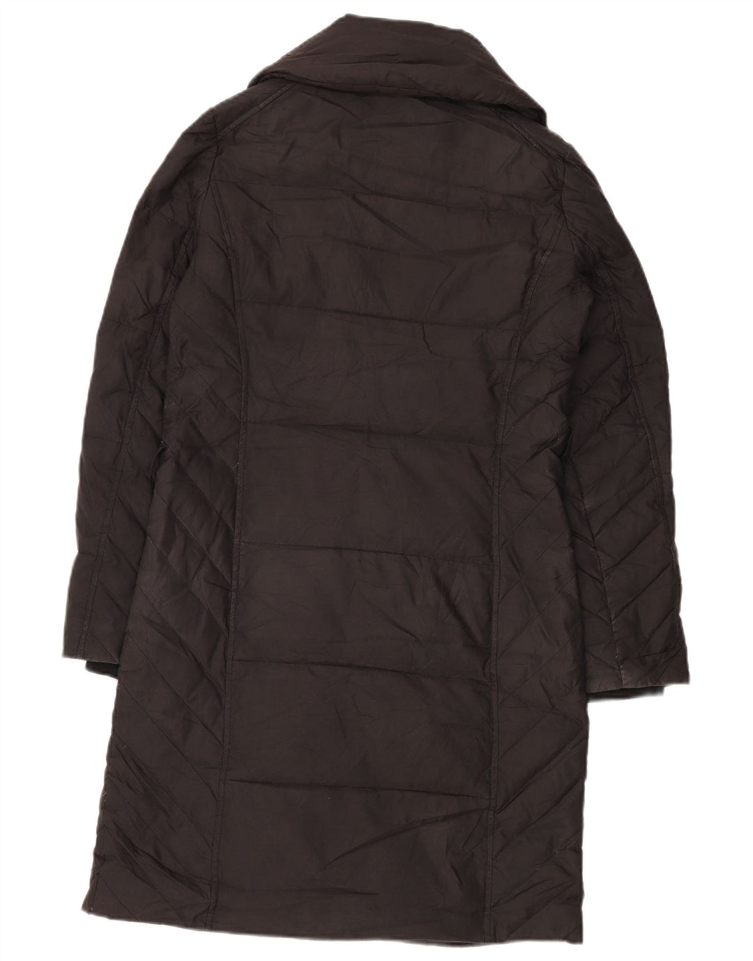 OASIS Damen Übergroßer gepolsterter Mantel UK 10 Small Schwarz Polyester