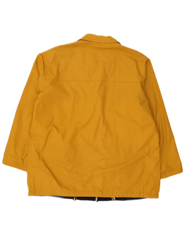 Vintage Herren Utility Jacke IT 56 3XL Gelb Polyester