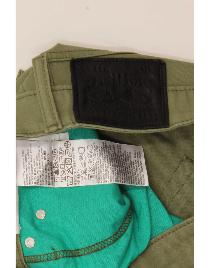 Levi's Herren 511 Slim Jeans W33 L34 Khaki Baumwolle