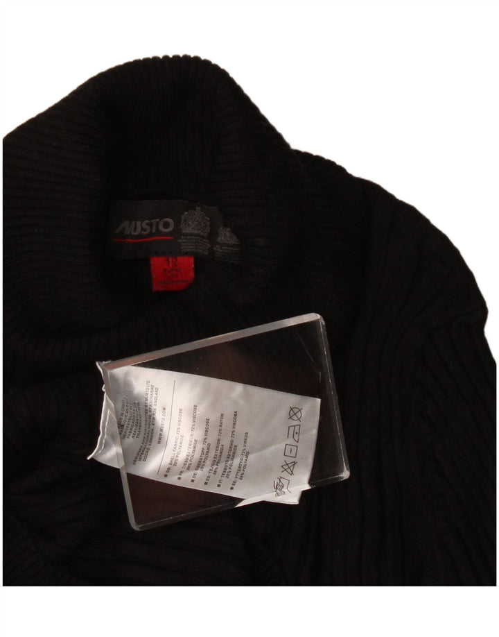 Musto Damen-Pullover mit Rollkragen, UK 12, mittlere schwarze Viskose