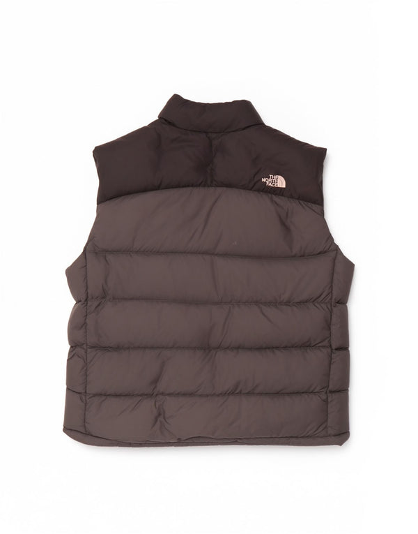 The North Face Herren Wattierte Weste UK 42 XL Graues Colourblock-Nylon