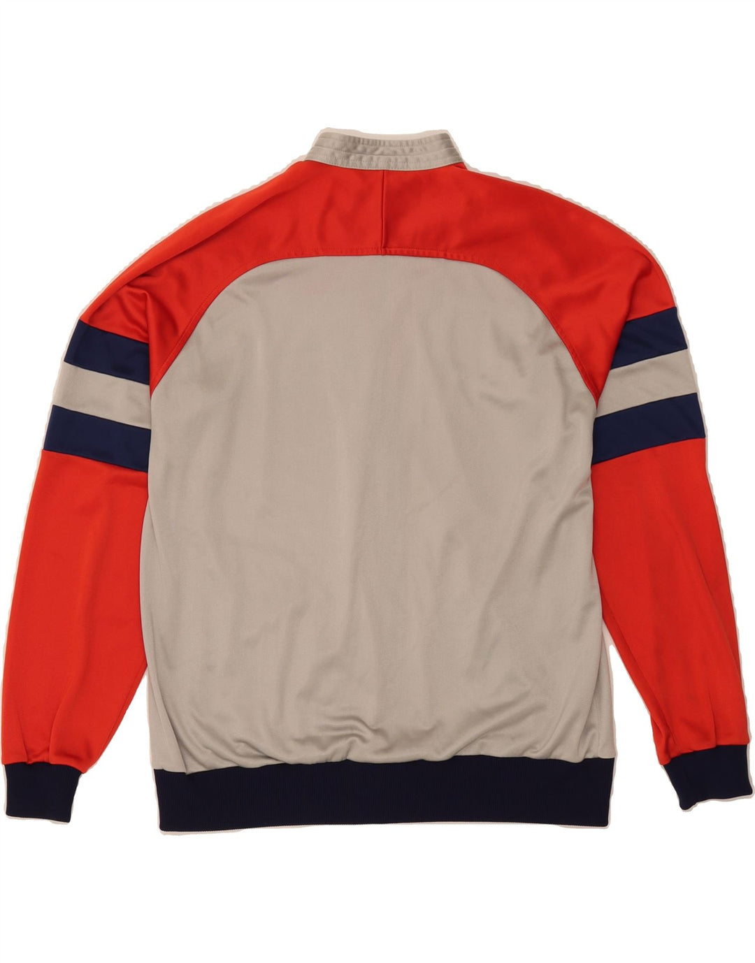 VINTAGE Mens Tracksuit Top Jacket Medium Grey Colourblock Polyester Vintage Vintage and Second-Hand Vintage from Messina Hembry 